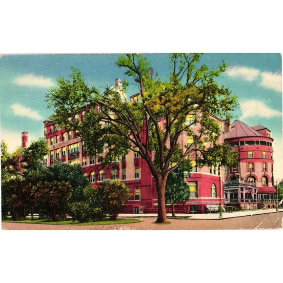 Vintage Hotel De Soto Savannah GA Postcard Tichnor Bros Linen Unused Made In USA - Picture 1 of 2